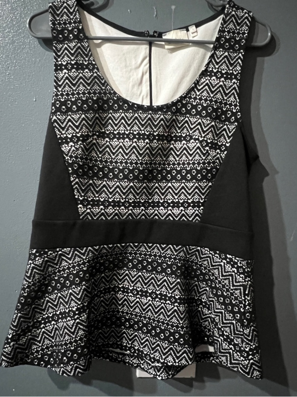 Anthropologie Deletta Sculpted Lace peplum top